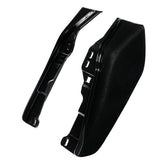 HR3 Black Earth & Vivid Black Mid Frame Air Heat Deflectors For Harley Touring and Trike Models 09-24